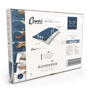 Conni Reusable Bed Pad with Tuck-Ins (White) 2 Pack | 100x100cm