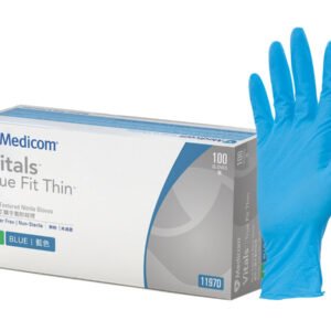 Medicom Vitals Blue Nitrile Gloves (Box of 100)